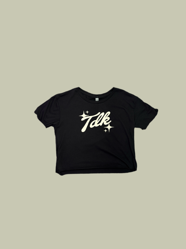 TDK Black Crop Top