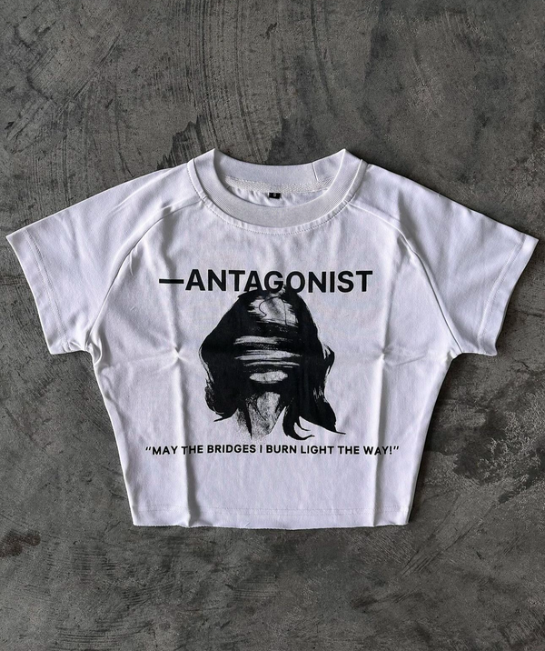 Antagonist White Crop Top