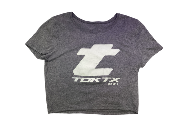 Grey TDK  Crop Top