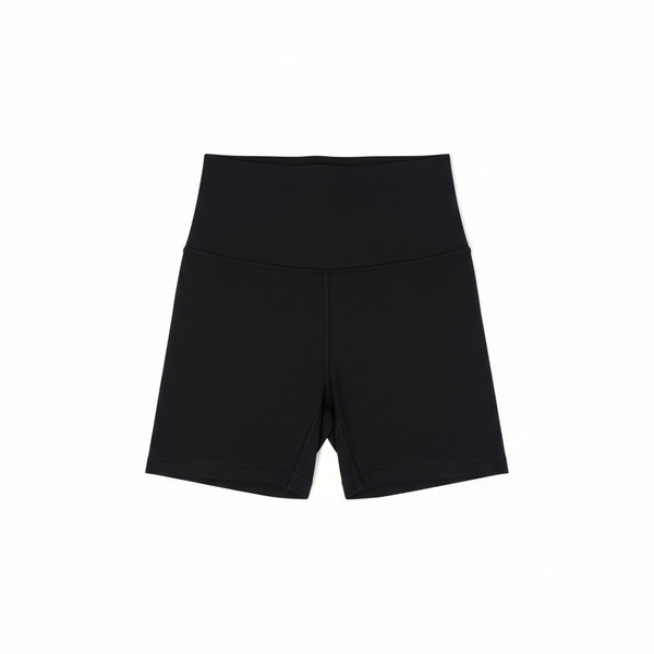 TDK Black High-Waisted Shorts