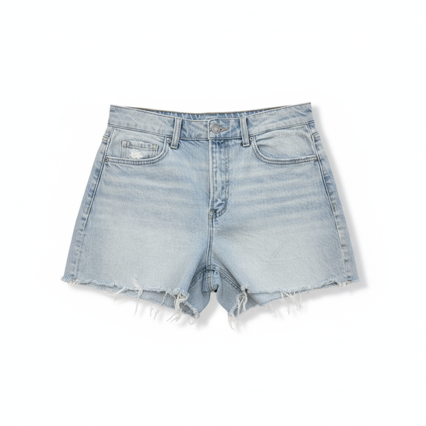 TDK Light Wash Denim Shorts