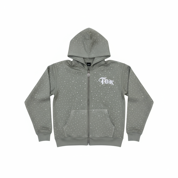 TDK Grey Stoned Out Zip-Up V2
