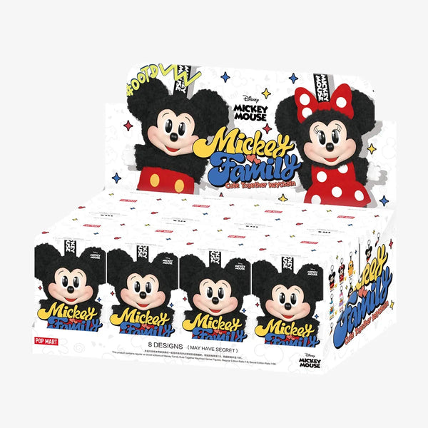 Mickey Family Cute Together Plush Keychain