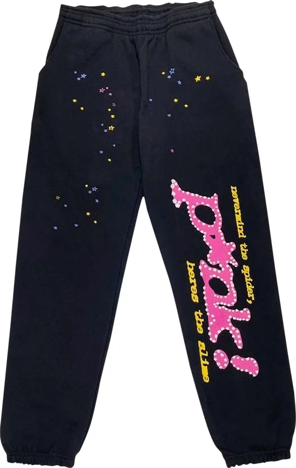 Spider Punk Black/Pink Sweats